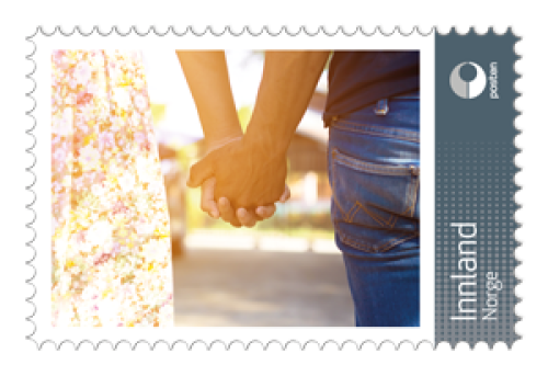 Norway Personalized Stamp: Holding Hands