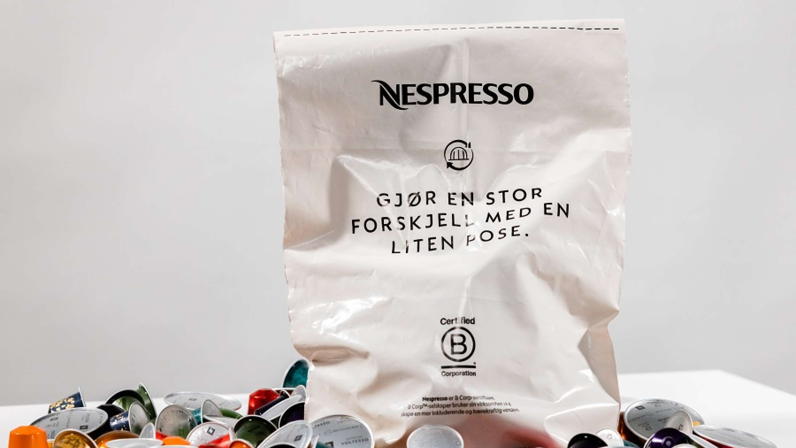 Tropisk lækage Boost Kaffekapslene fra Nespresso kan gjenvinnes på Posten