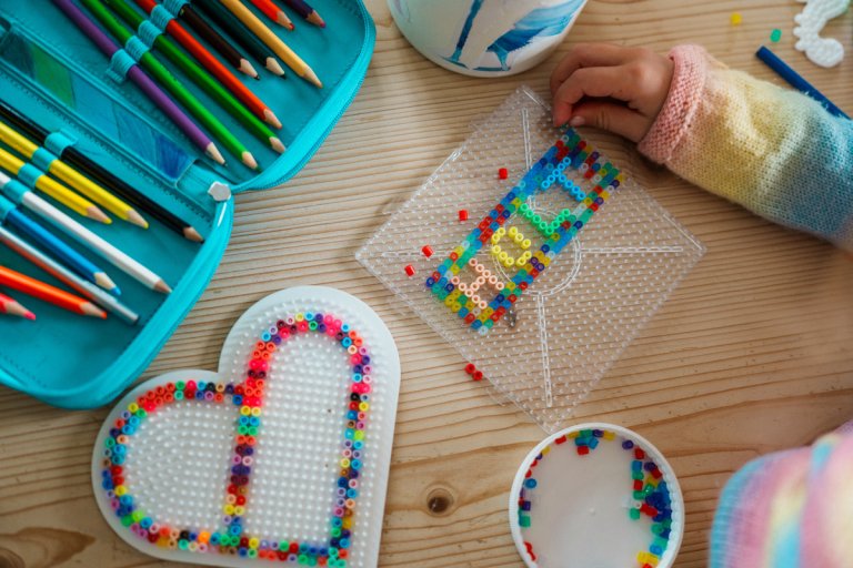 Barn perler navneskilt til dør