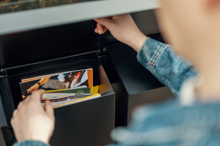 Postkasse som er full