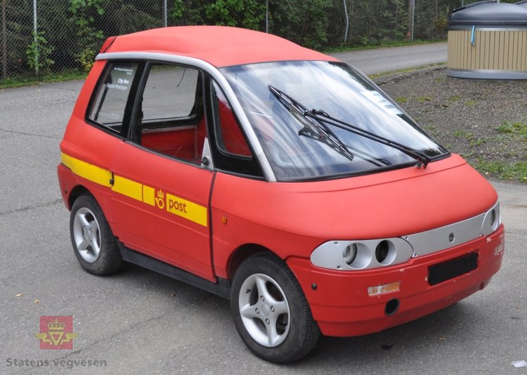 Prototype av elbilen Pivco City Bee, produsert i Norge og brukt av Posten under OL på Lillehammer 1994.