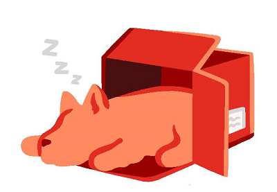 posten-norgespakke-sovende-hund-illustrasjon