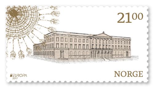 Det kongelige slott, tegning av slottsarkitekt H. D. F. Linstow © Riksarkivet.