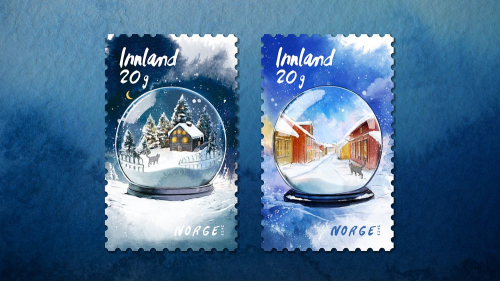 Julefrimerkene 2025 viser motiv fra Klokkarstua og Kampen