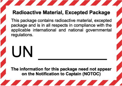 Etikett Radioactive Material